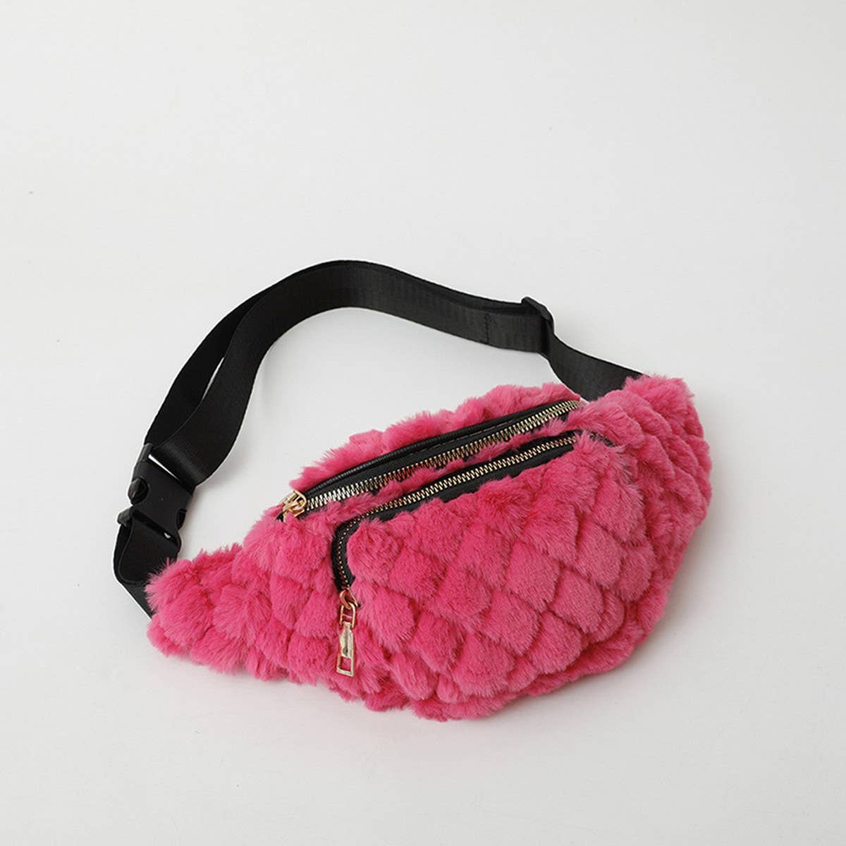 Plush Chest Bag Women Small Shoulder Crossbody_CUAB00604