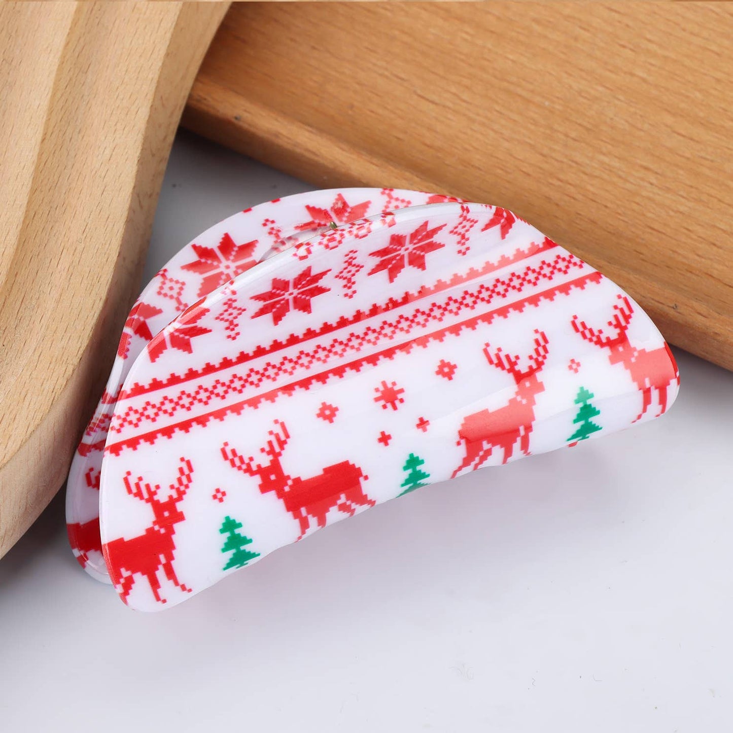 Christmas Acetate Hair Claw - Cute & Festive Style_CWAHA0323