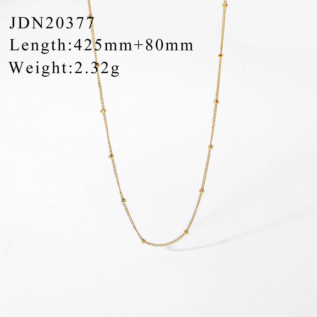 MULTILAYER GOLD PLATE STAINLESS STEEL NECKLACE
