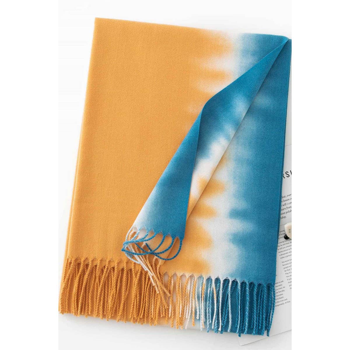 CWASC1481_GRADIENT COLOR SCARF SHAWL WARM NECK SCARF