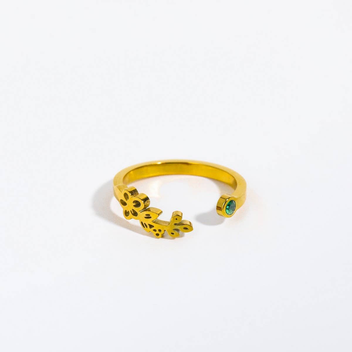 December Colored Zirconia Open Ring