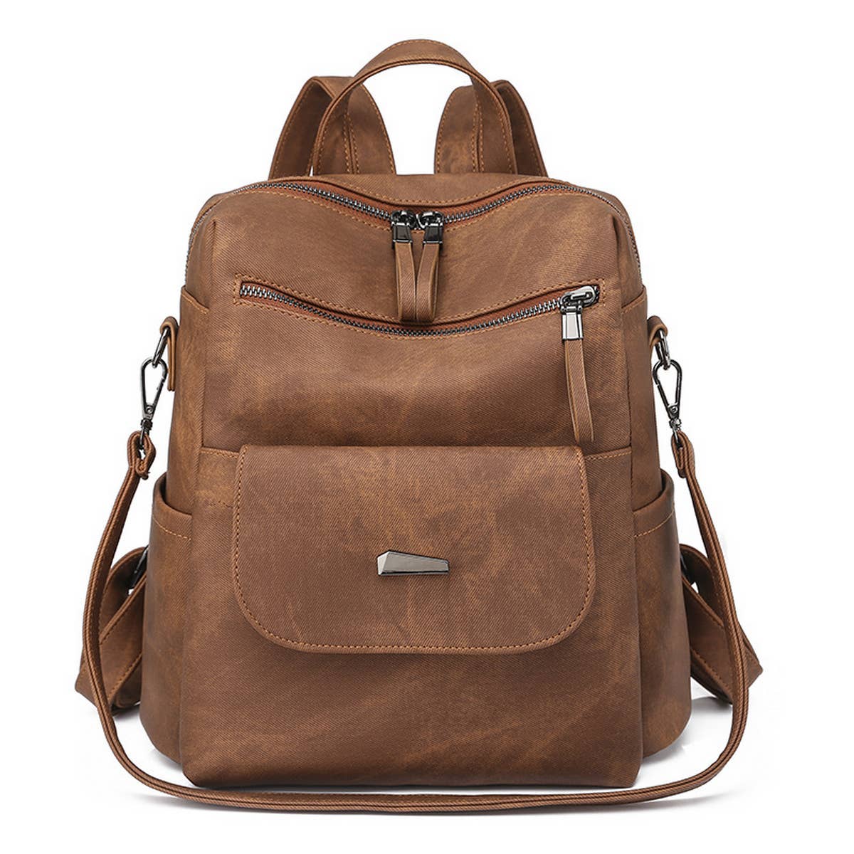 RETRO SOLID COLOR LARGE CAPACITY BACKPACK_CWAB2876