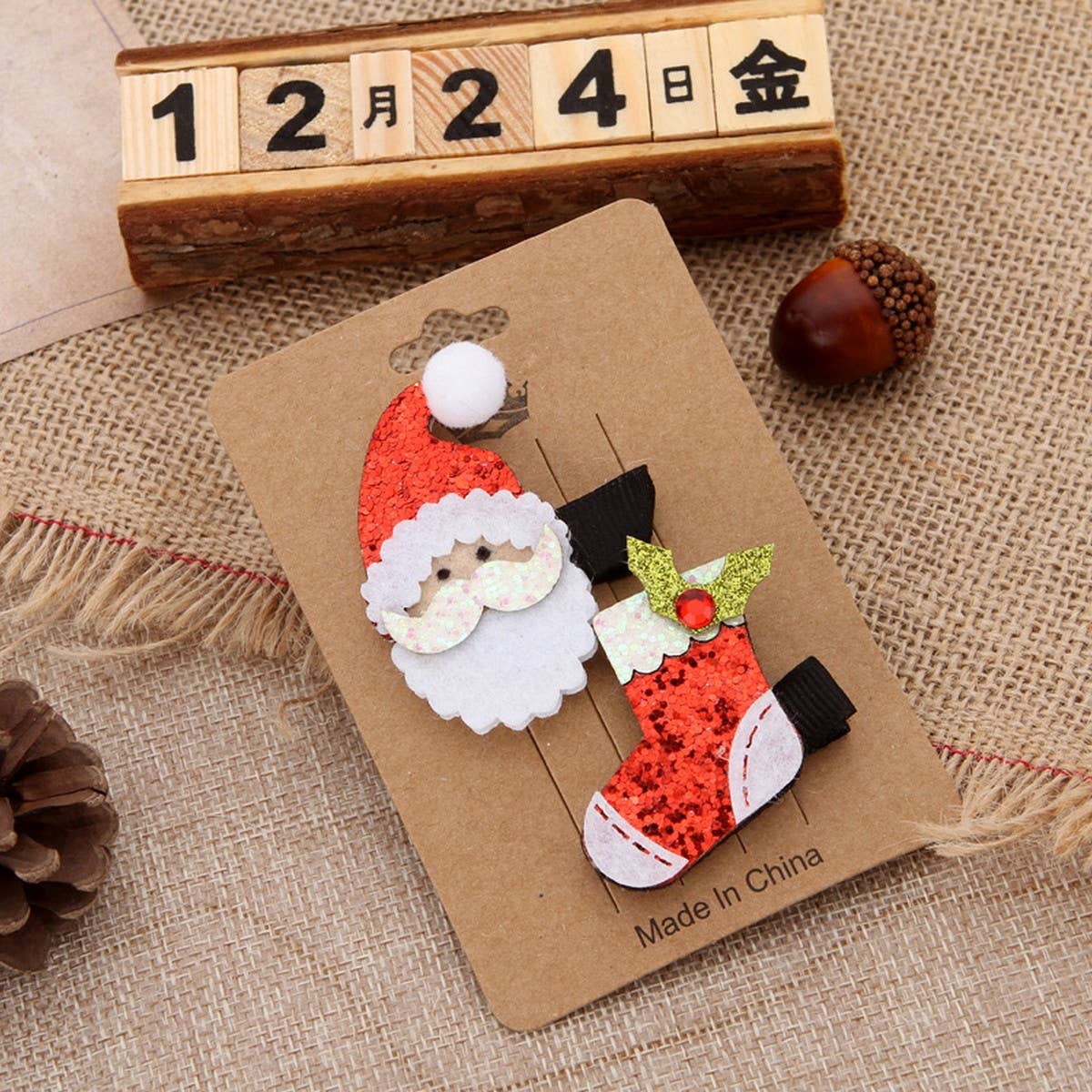 CUTE LITTLE CLIP COMBINATION CHRISTMAS HAIRPIN