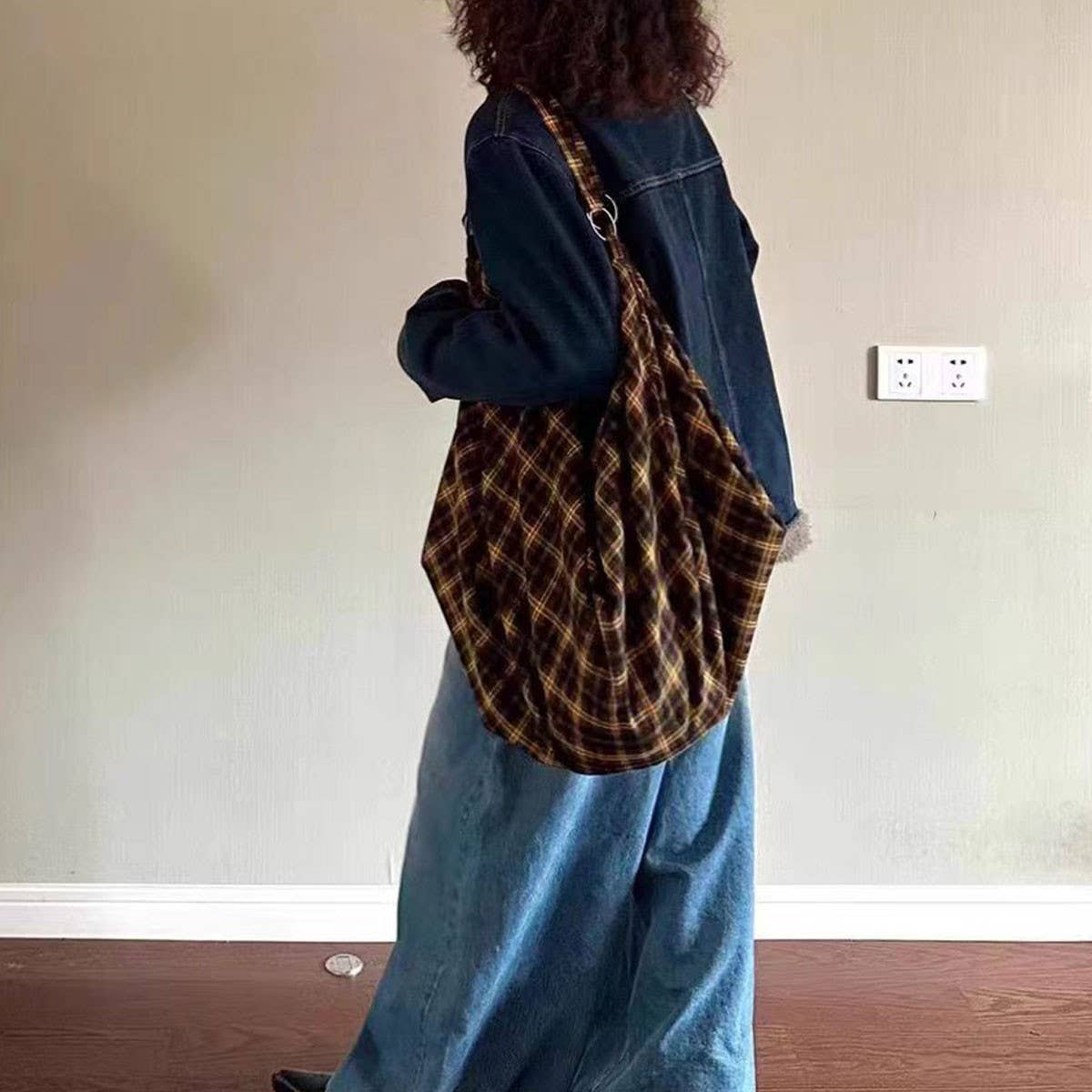 VINTAGE TOTE BAG LARGE CAPACITY CROSSBODY BAG_CWAB4101