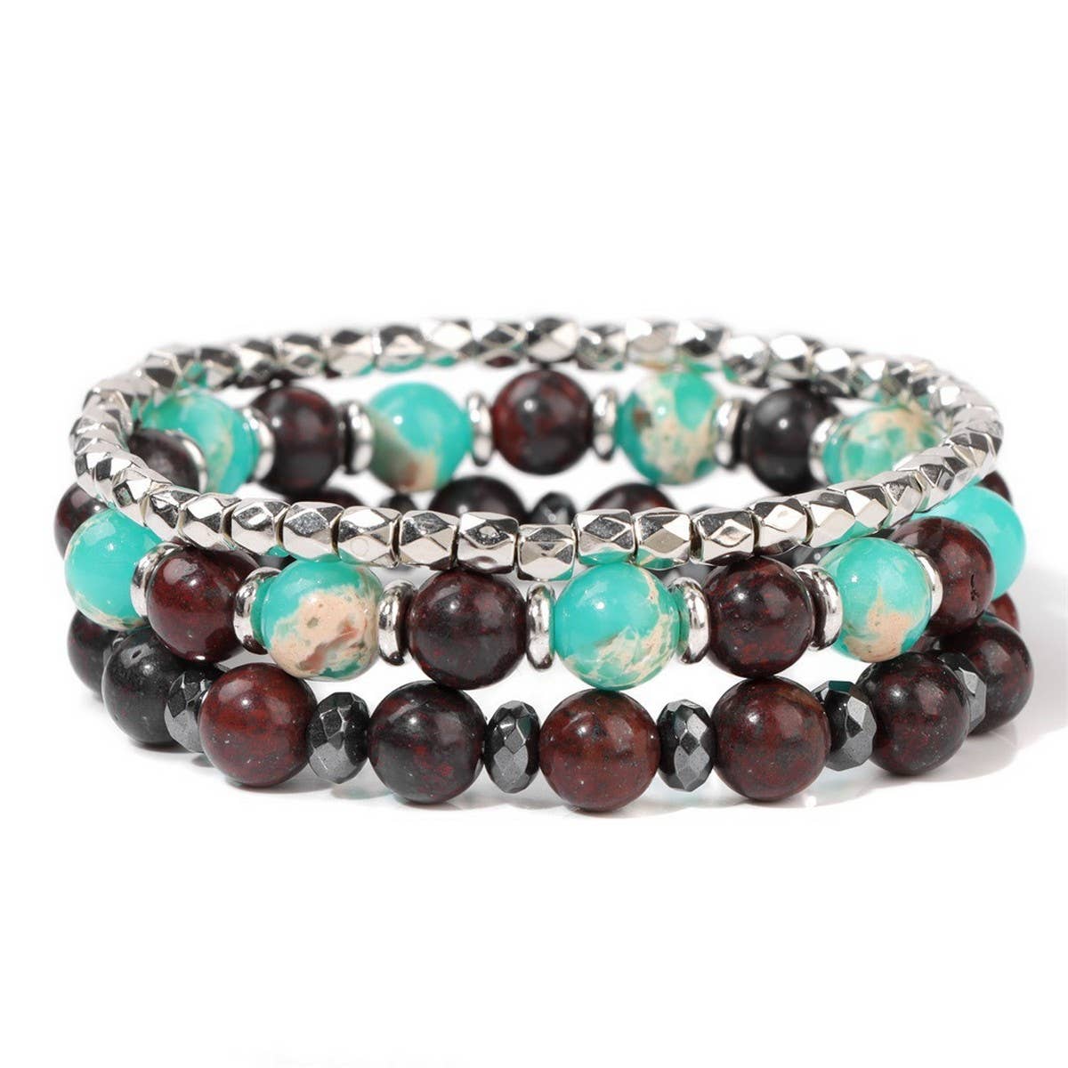 CWAJE4238_SHOUSHAN STONE BLACK GALLSTONE FASHION BRACELET