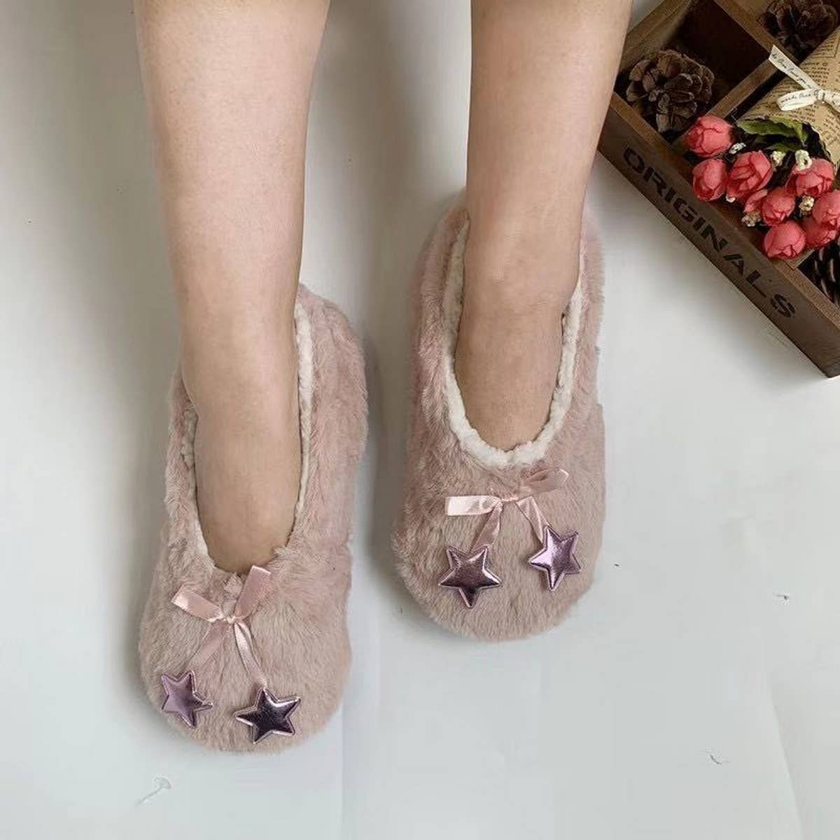 HOME WARM NON-SLIP PLUSH FLOOR SOCKS YOGA SOCKS