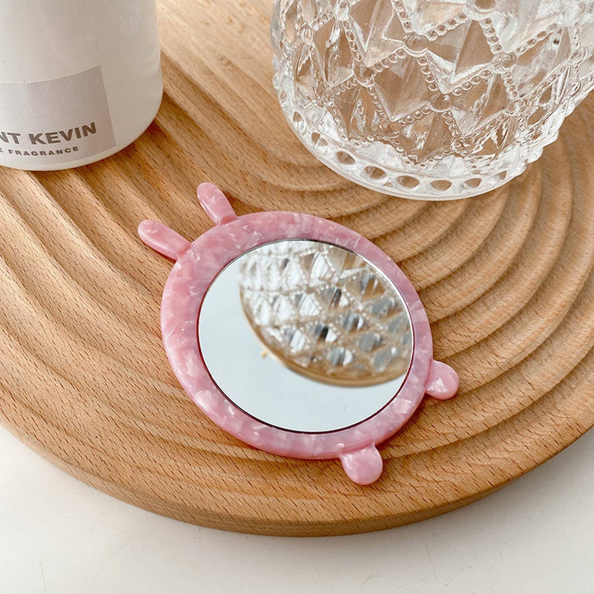 Cute Animal Acetate Mini Makeup Mirror, Portable