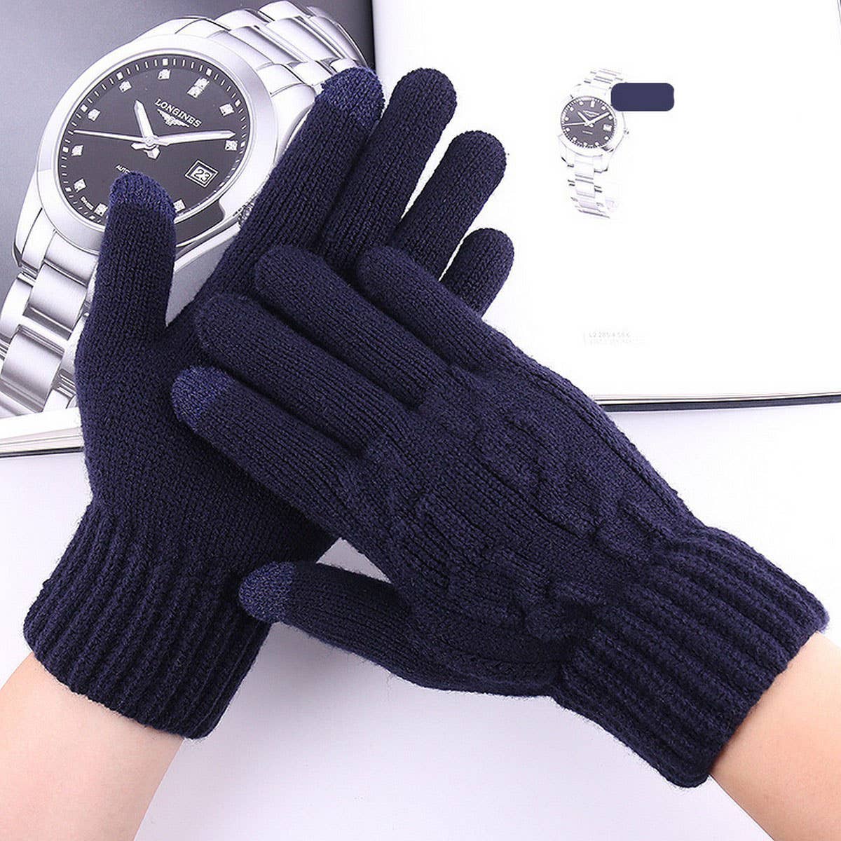 NEW MEN'S COLD-PROOF KNITTED TOUCHSCREEN GLOVES_CWAG0394