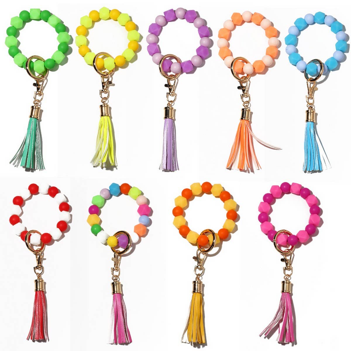 Glowinthedark Halloween Keychain Silicone Bracelet_CWAB5098