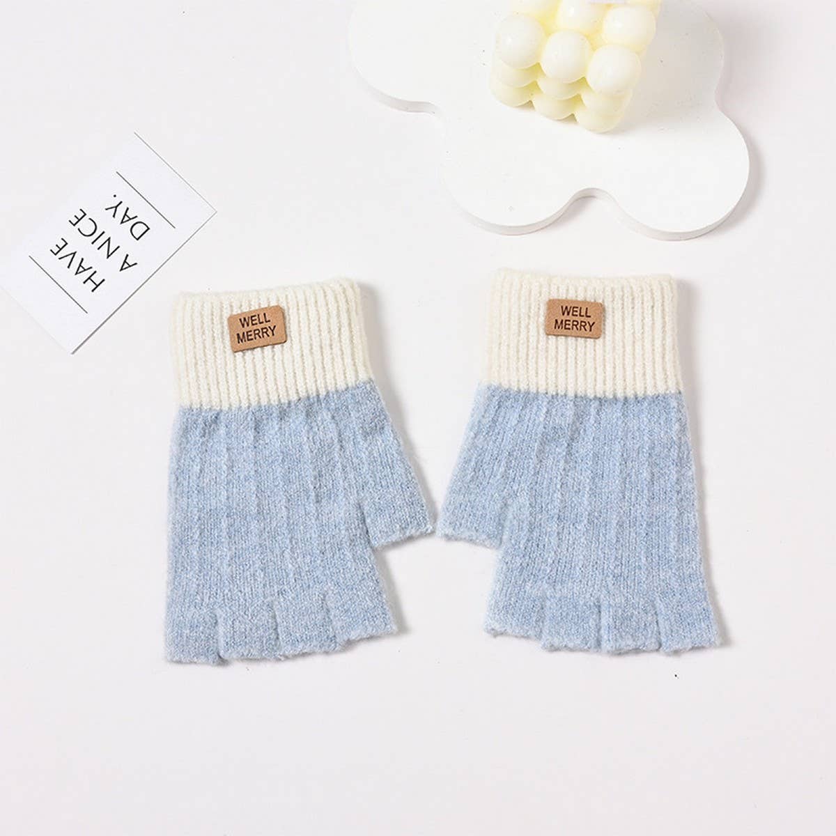 WOMEN'S AUTUMN AND WINTER HALF FINGER WOOL GLOVES_CWAG0176