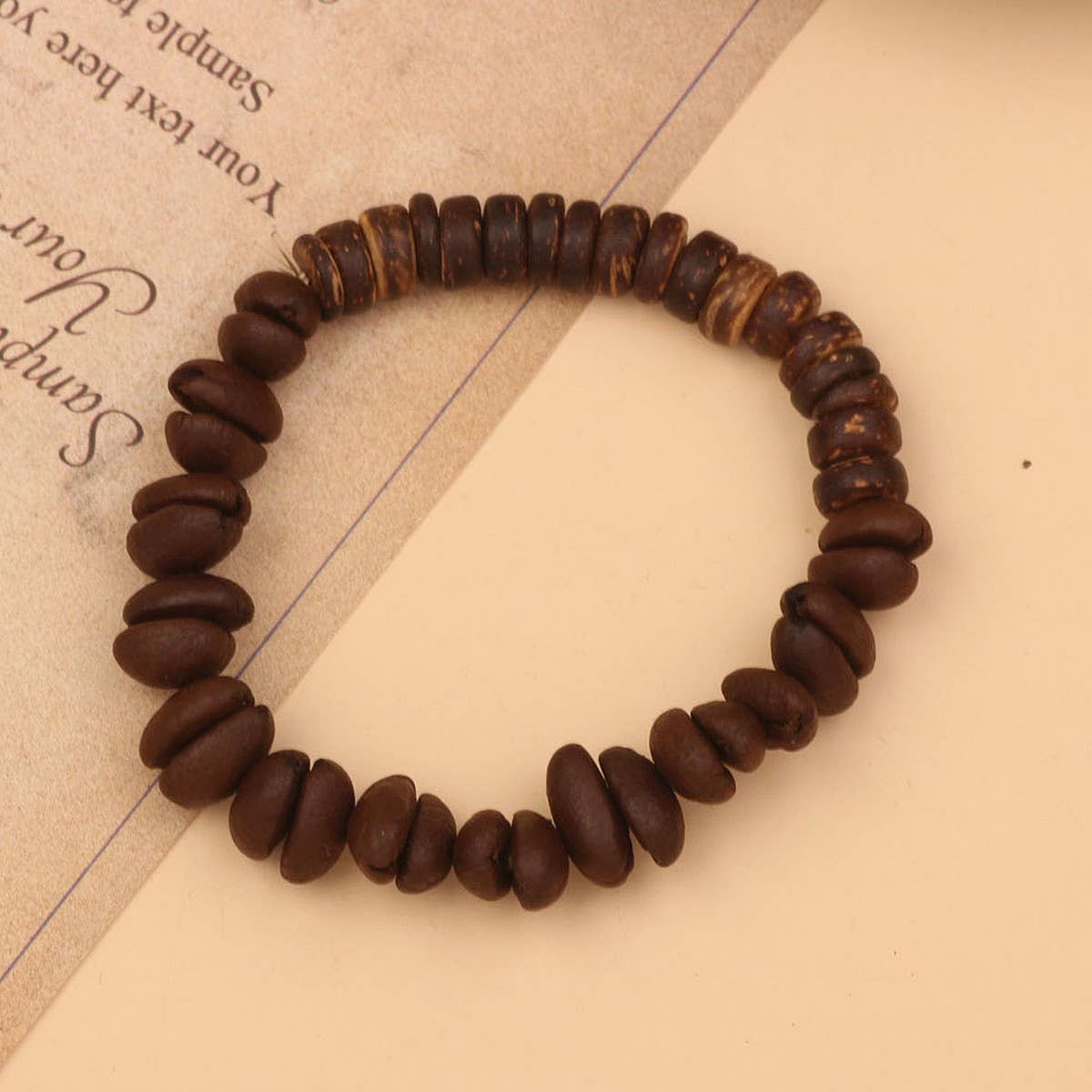 CREATIVE CARTOON HANDMADE COFFEE BEAN BRACELET
