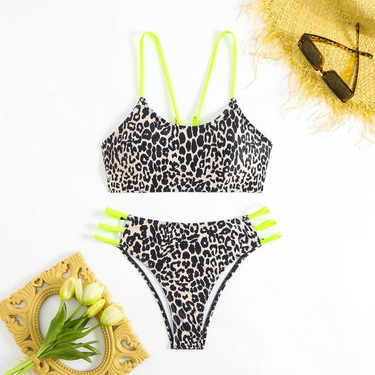LEOPARD PRINT BIKINI SET - SEXY SWIMSUIT