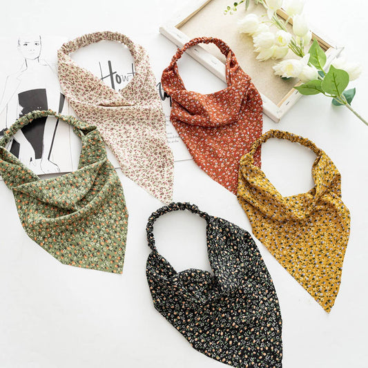 TRIANGLE SCARF ELASTIC HEADBAND HAIR ACCESSORIES