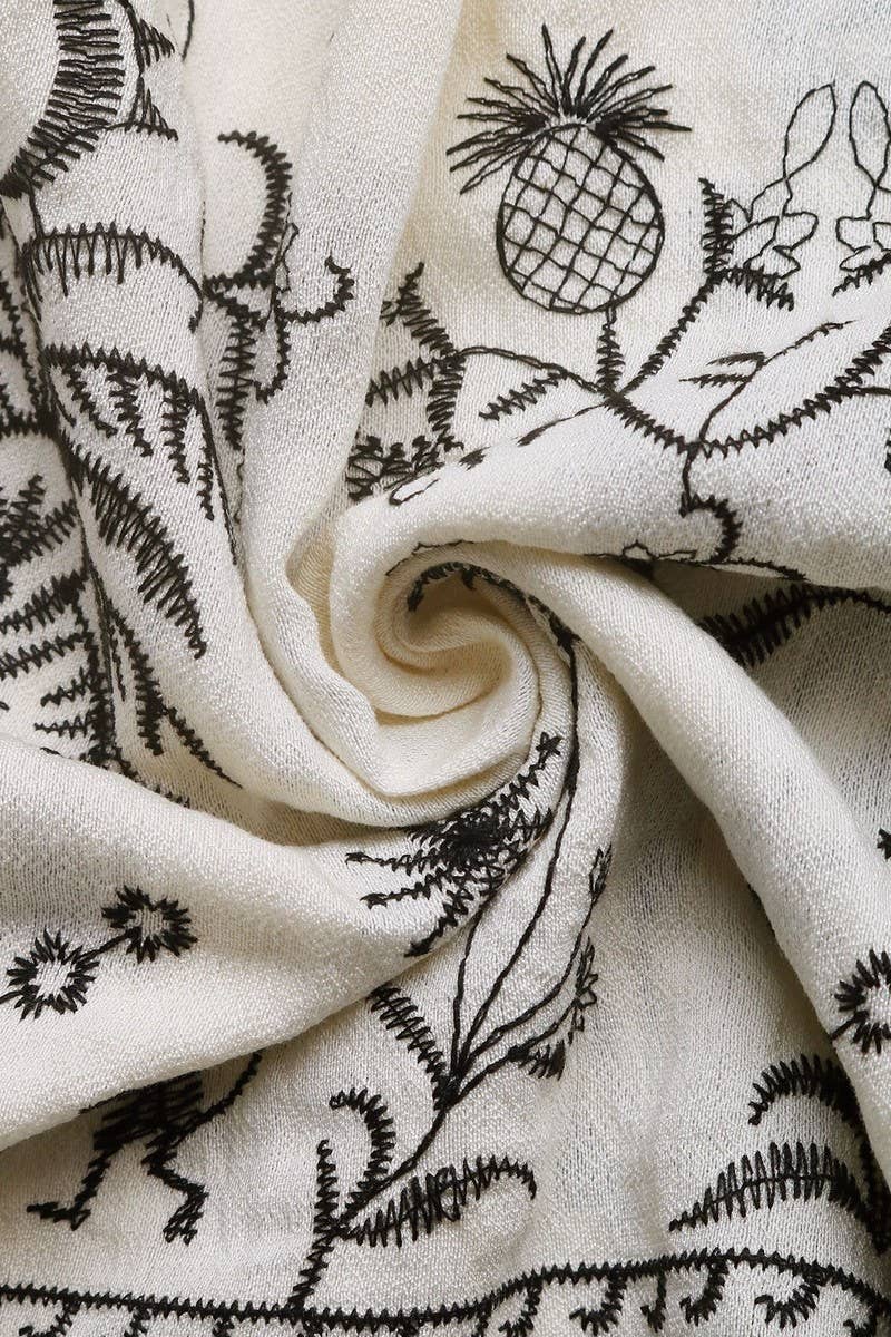 CWDSD7833_RUFFLE HEM FLORAL PRINT VACATION DRESS