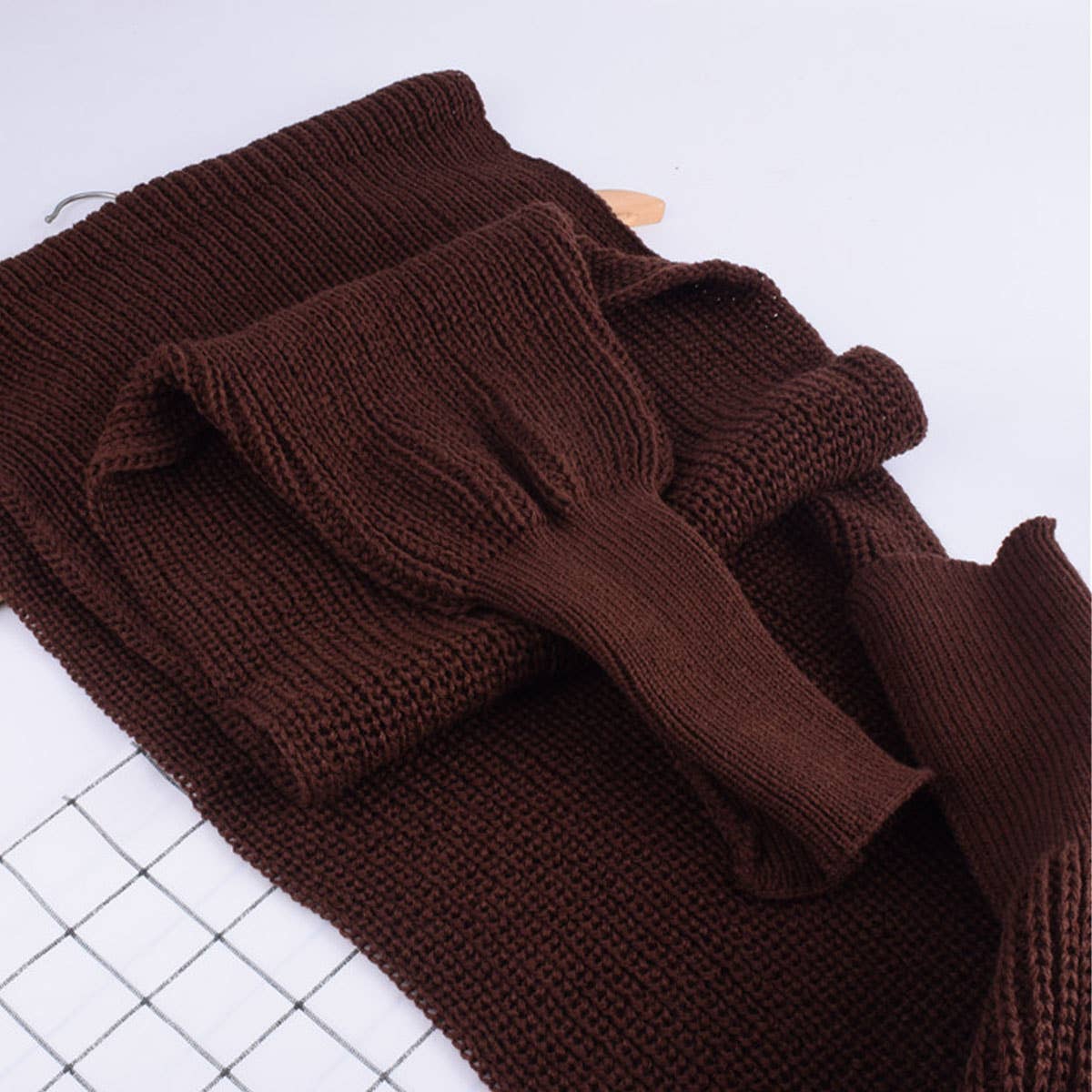 Knitted Sleeve Scarf Shawl for Men & Women Winter
