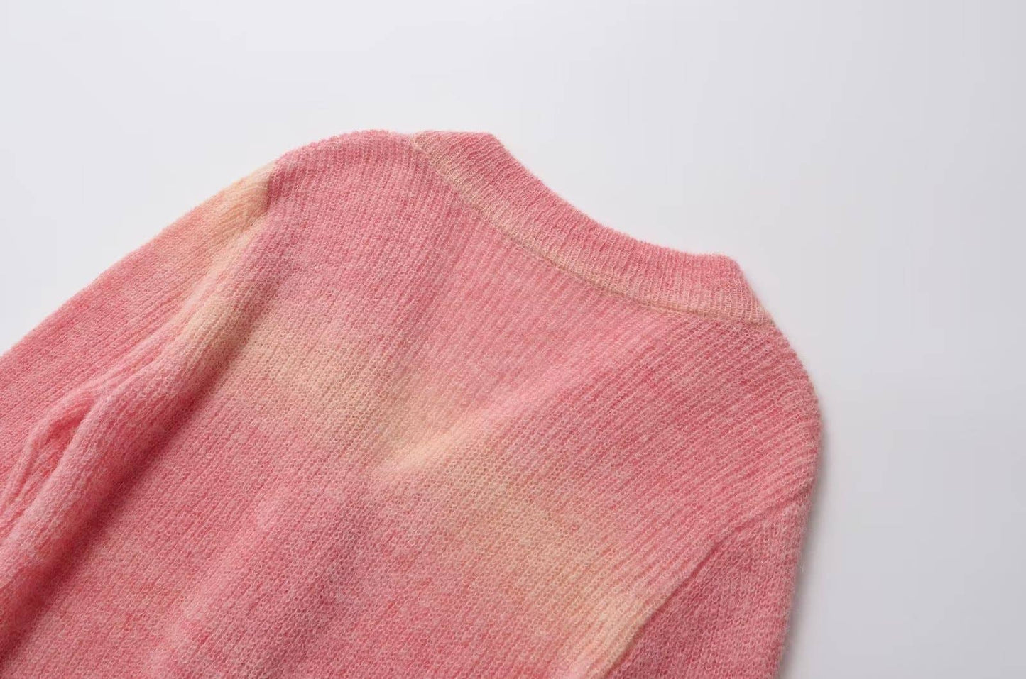 SINGLE BREASTED MULTICOLORED KNIT CARDIGAN