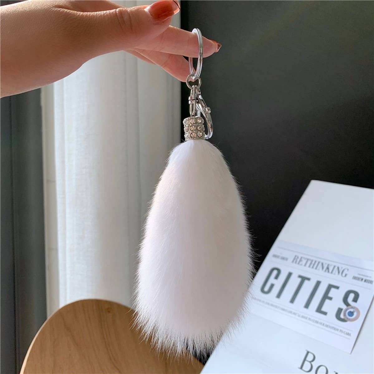 CUTE FOX HAIR TAIL BABA CAR SPOON PACKAGE PACKAGE