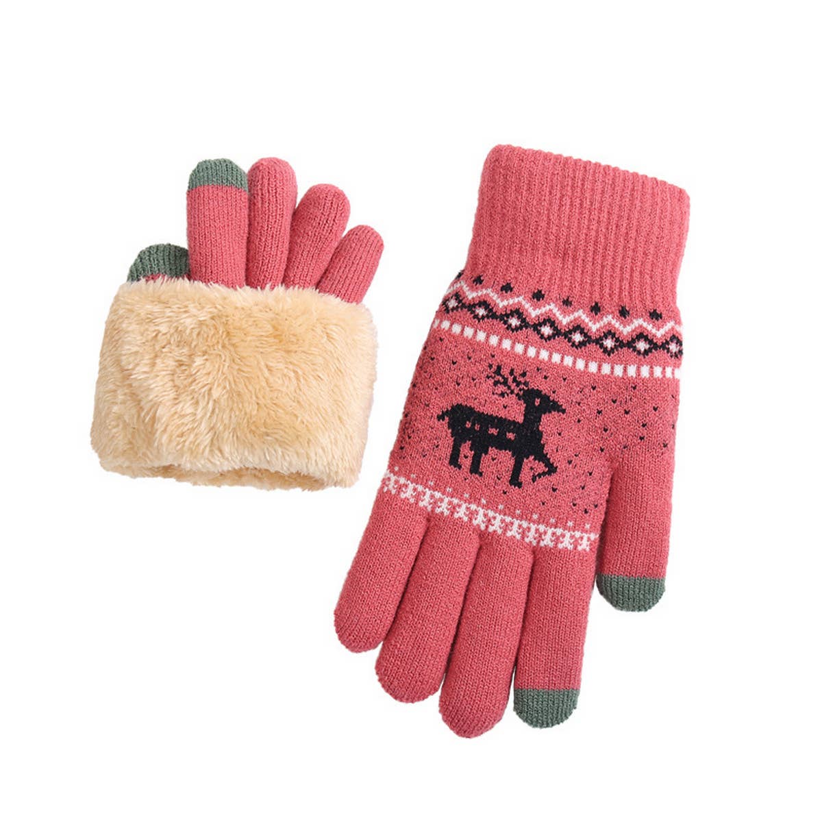 Winter Touchscreen Gloves ? Thick Knit for Women_CWAG0133