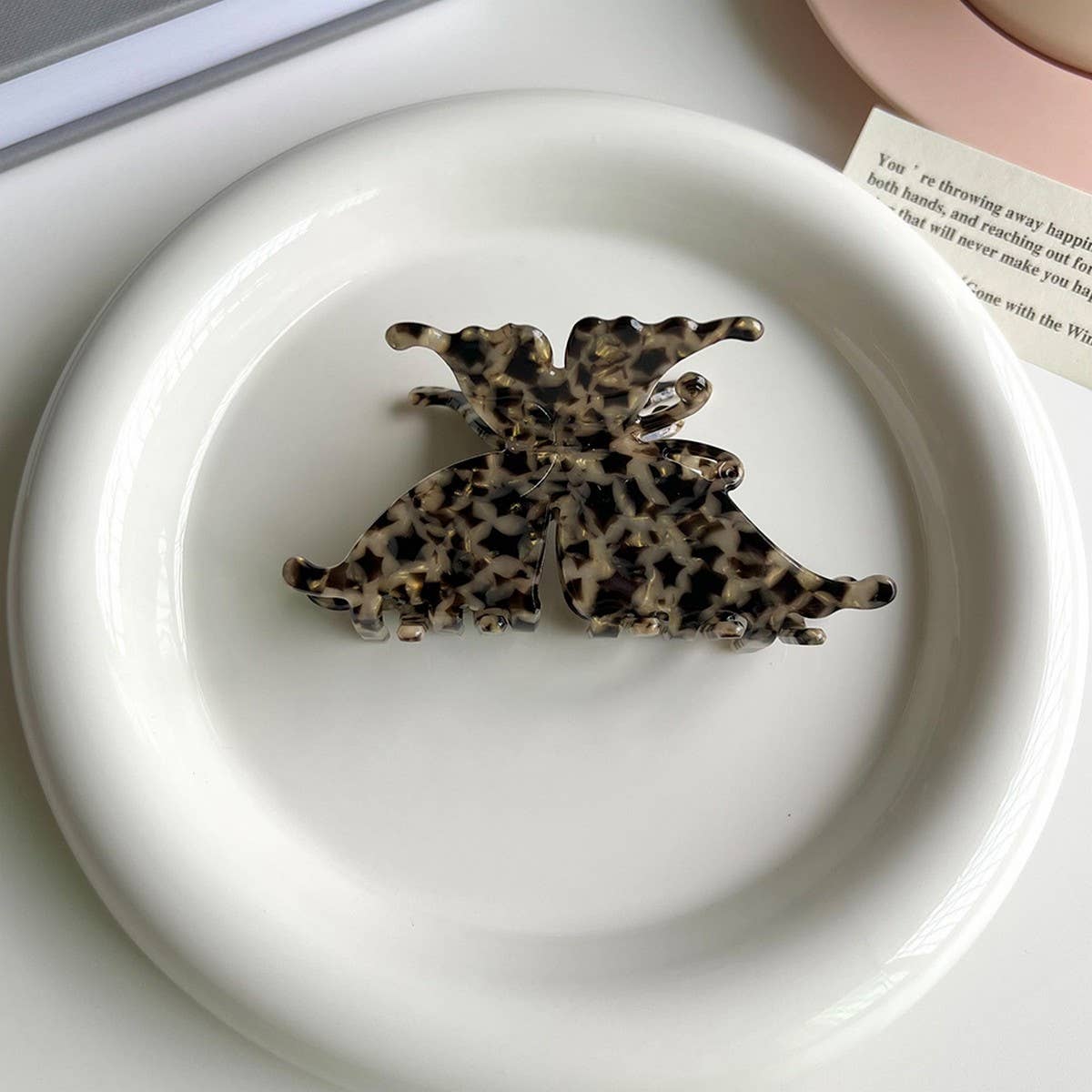 Butterfly Acetate Large Hair Claw Clip for Women_CWAHA5775