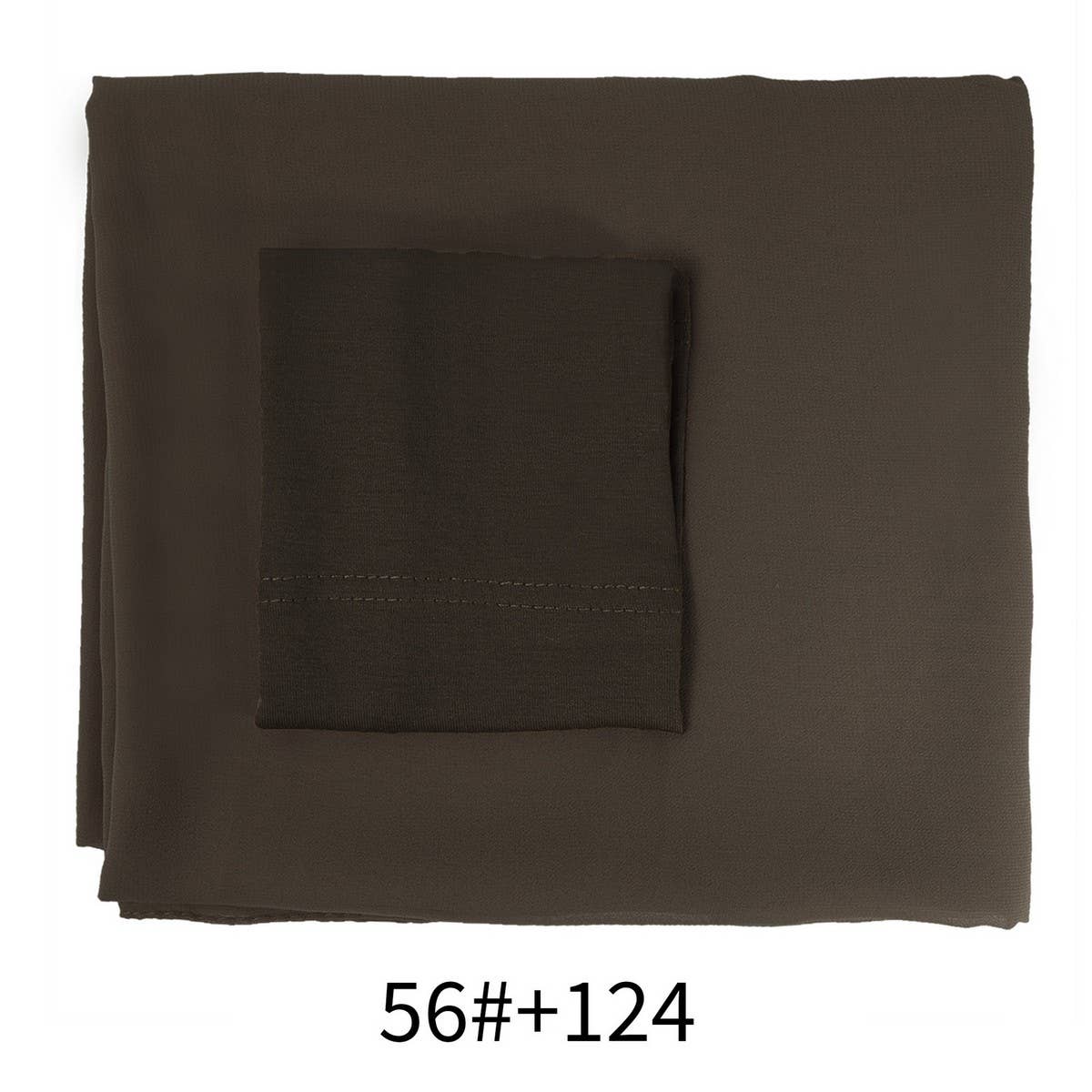 TWO-PIECE CHIFFON SHAWL AND HEADSCARF