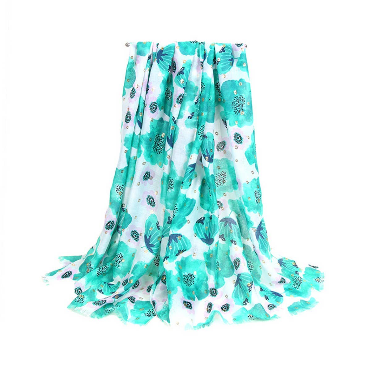 Satin Silk Scarf ? Colorful Sun Protection Shawl