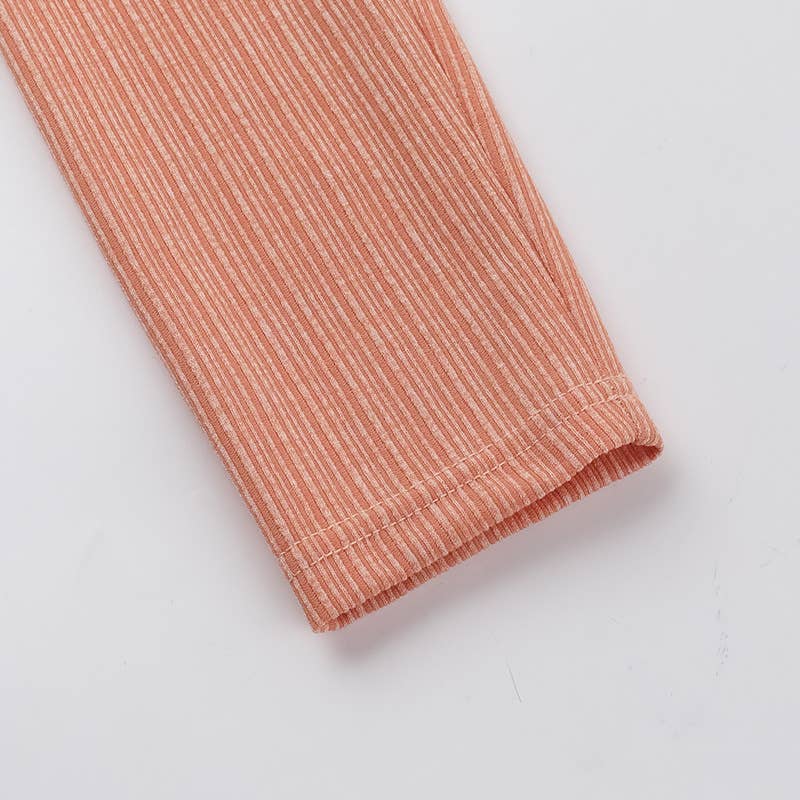 SLIM KNIT MACHINE EYE V-NECK LONG SLEEVE DRESS