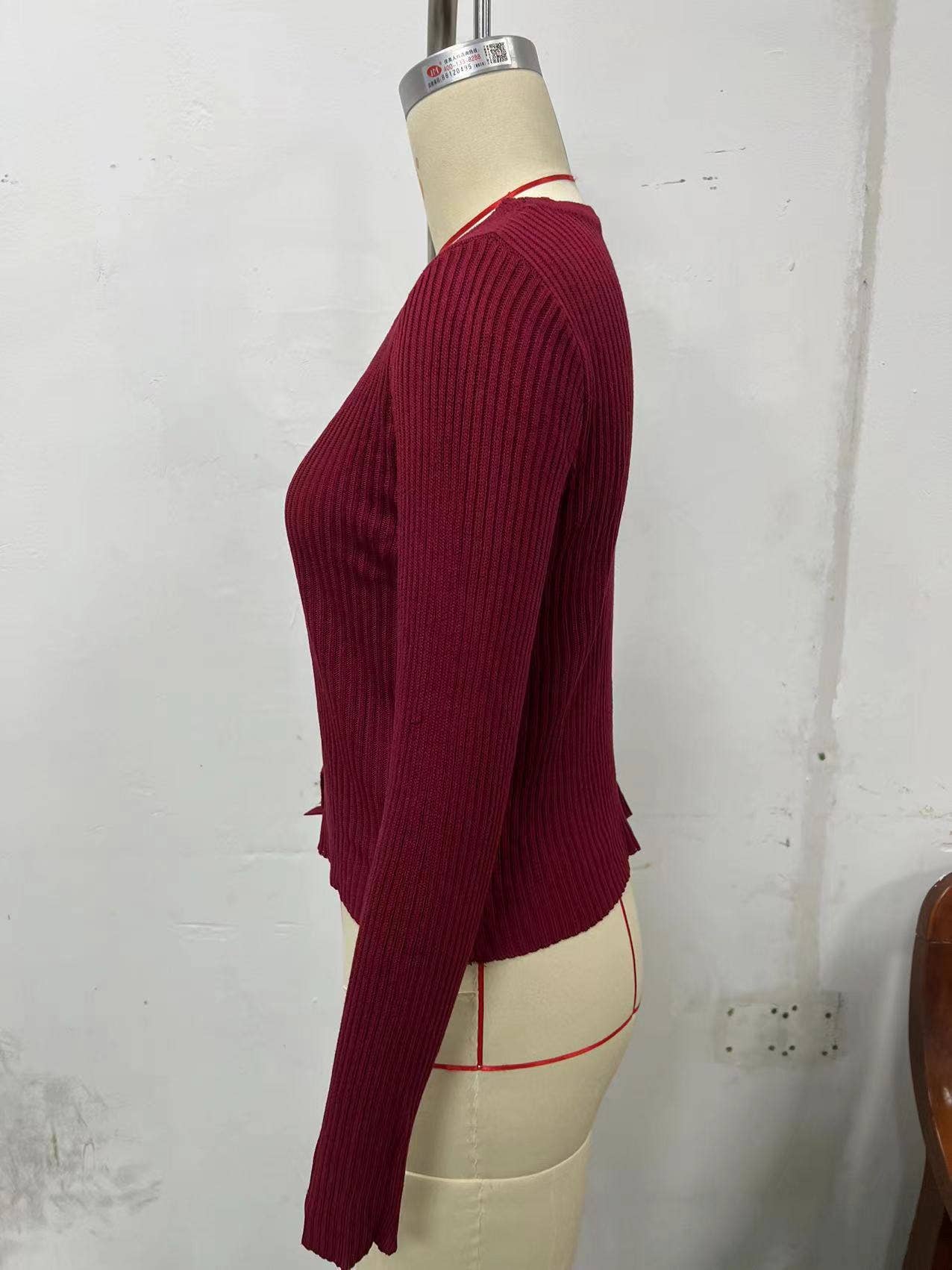 SINGLE-BREASTED CARDIGAN SOLID COLOR KNIT COAT