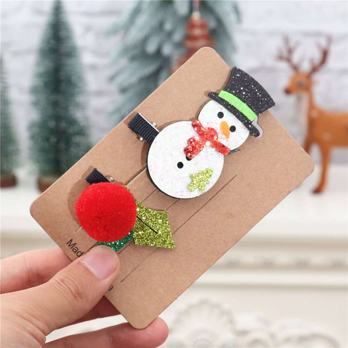 CHRISTMAS CHILDREN GIRLS HOLIDAY HAIR CLIP