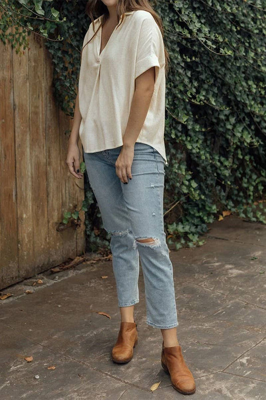 Cwtbls1629_Summer Women'S Casual Comfortable Shirt Tops