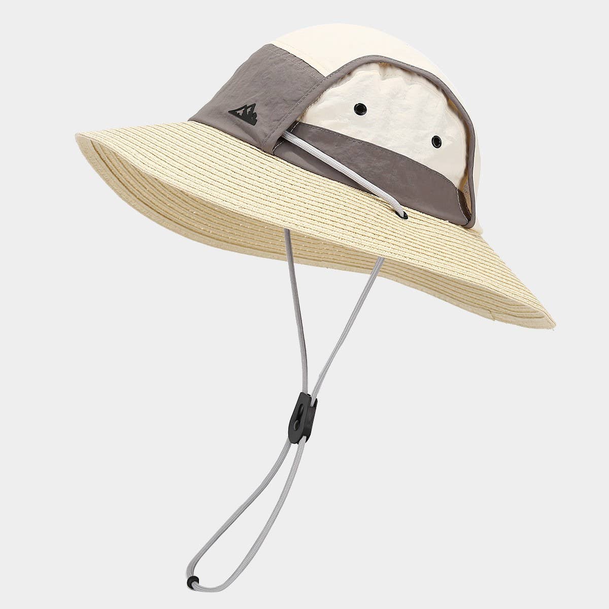 Colorblock Outdoor Wide Brim Sun Hat for Hiking_CWAH3874