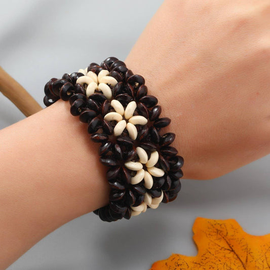 COCONUT SHELL ETHNIC STYLE HANDMADE BRACELET