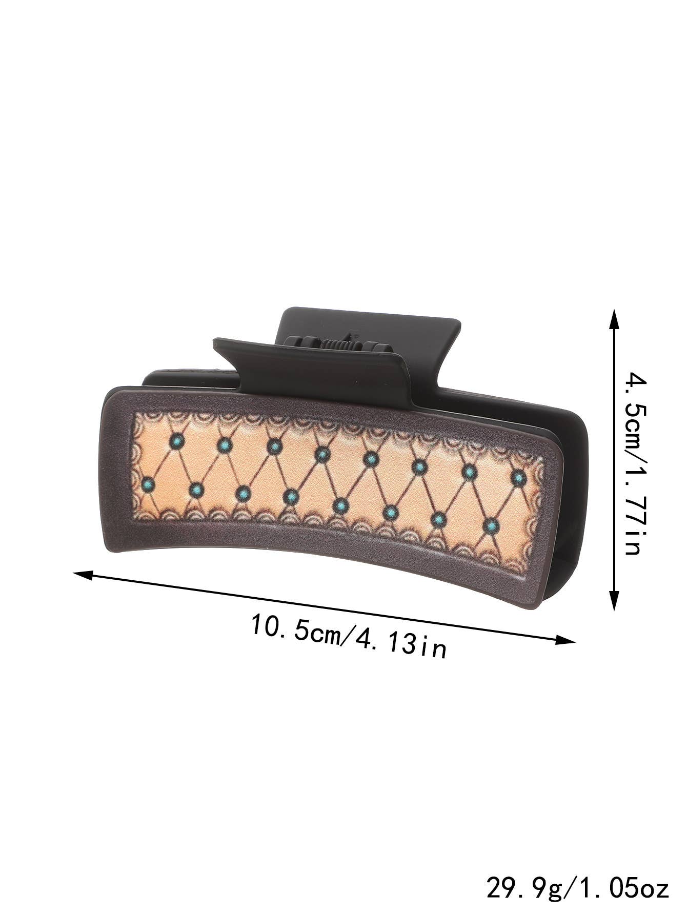 Sunflower PU Leather Hair Claw, Western Style