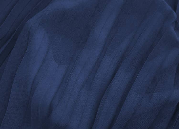 PLUS-SIZE PLEATED CHIFFON WIDE-LEG PANTS