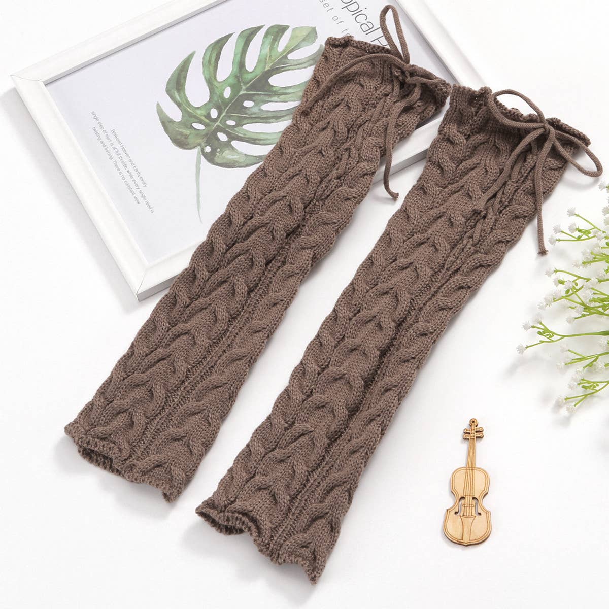 LEG WARMERS WITH LEG WRAPS AND LEG WRAPS