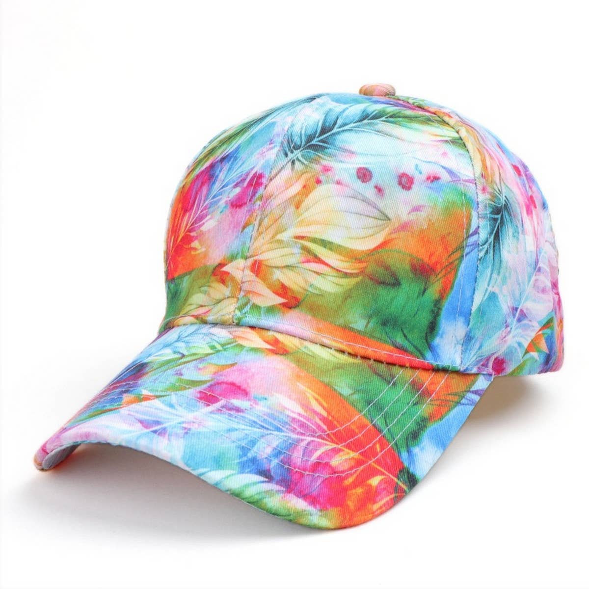 Skull Leaf Print Graffiti Baseball Cap - Sun Hat CWAH1549