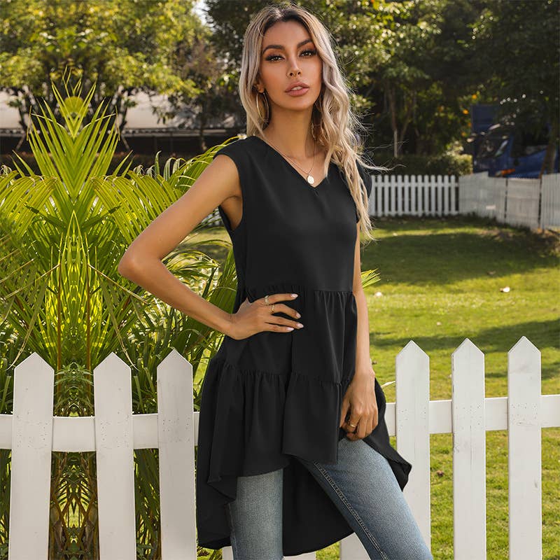 Irregular slim-fit dress