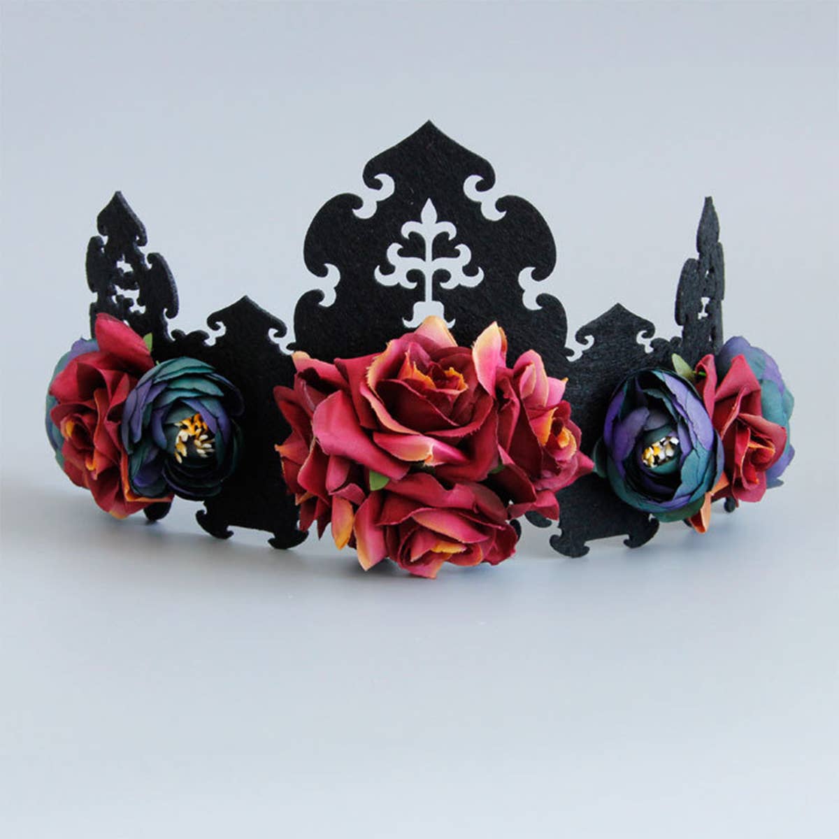 HALLOWEEN SUPPLIES FLOWER WITCH KING CROWN