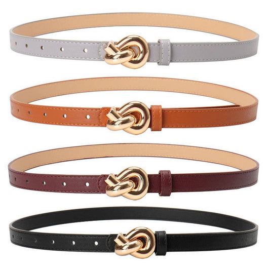 CWABE0935_FASHION SNAP KNOTTED BELT