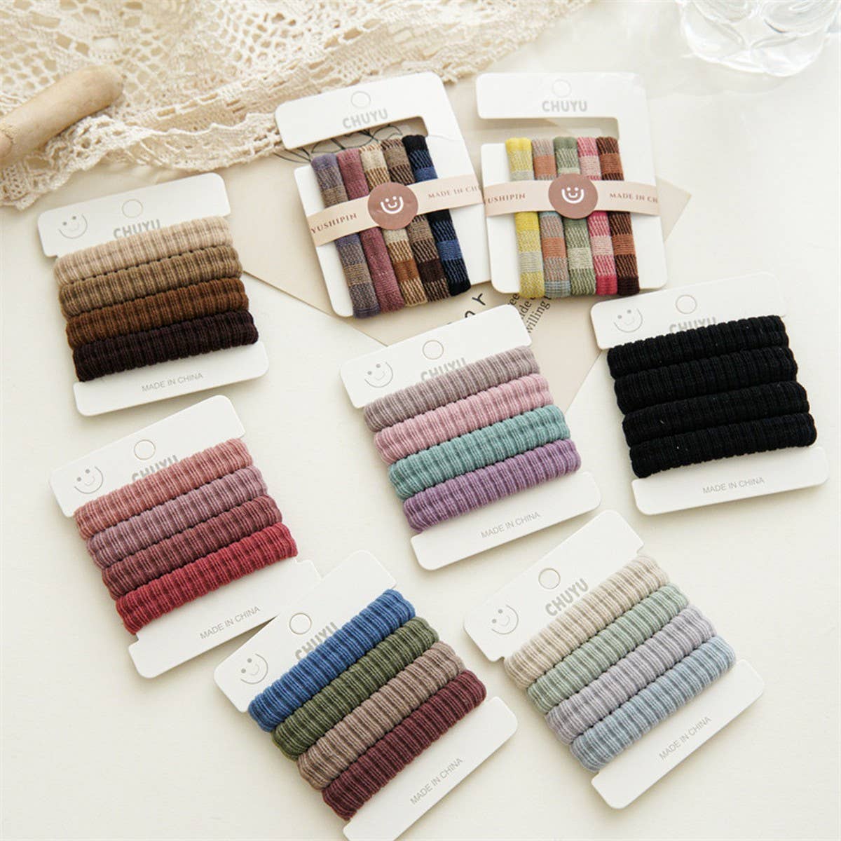 HIGH ELASTICITY SIMPLE PONYTAIL HAIR TIES_CWAHA1131