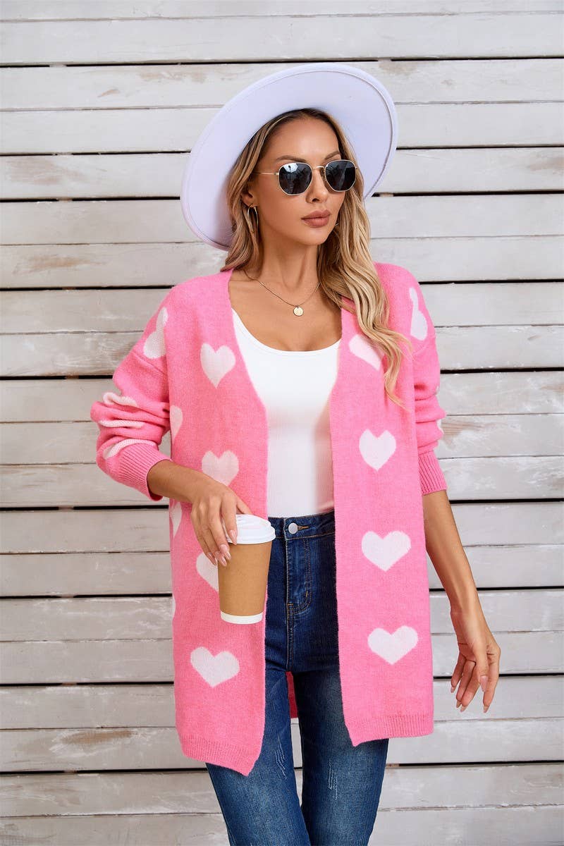 CWOCAL1801_KNITTED VALENTINE'S DAY LARGE HEART SWEATER