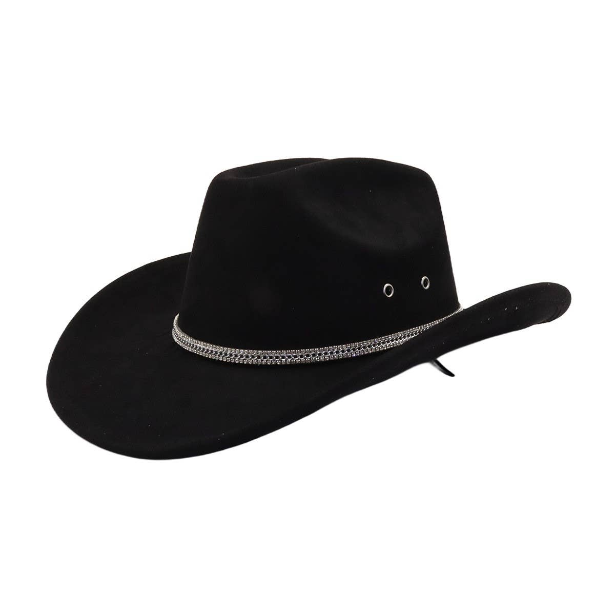 Unisex Soft Suede Western Cowboy Fedora Hat_CWAH04366