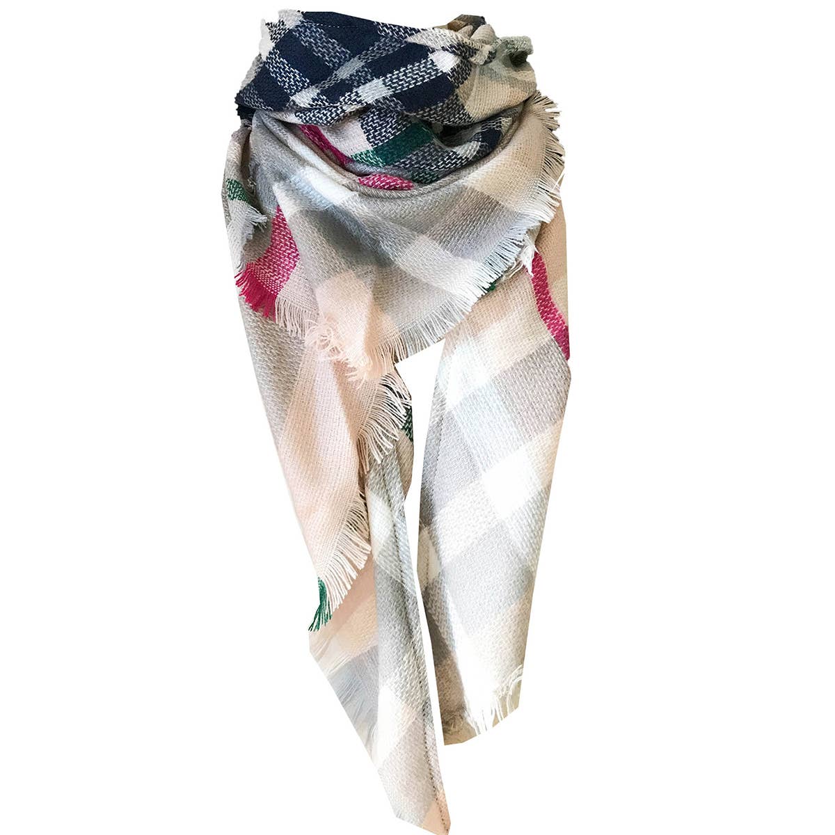Autumn and Winter Plaid Faux Cashmere Scarf_CWASC0115
