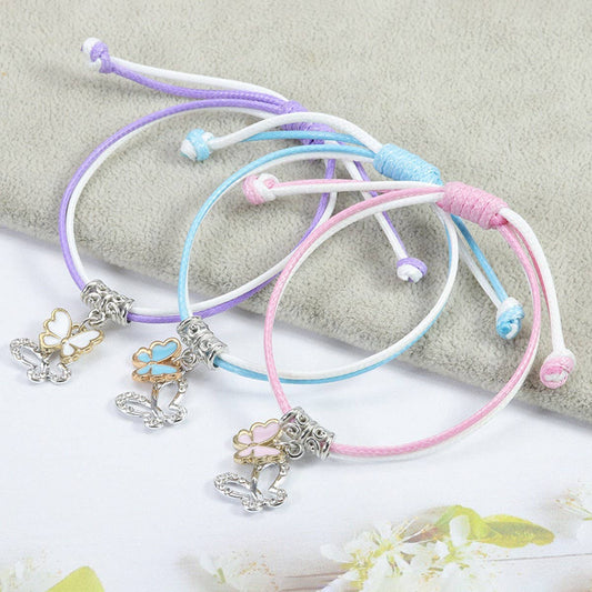 SIMPLE BUTTERFLY DECORATIVE WOVEN BRACELET_CWAJE0730