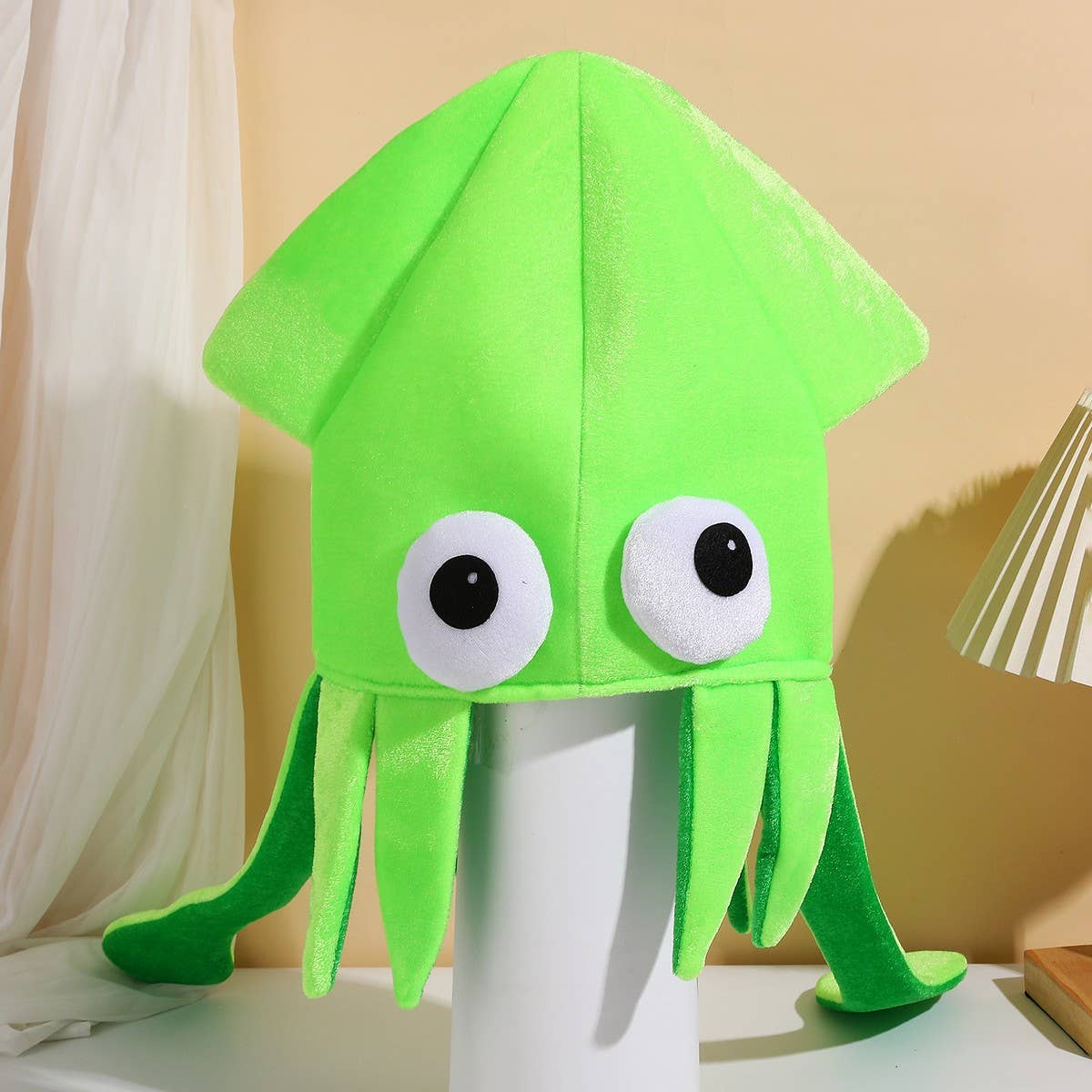 CWAH4045_SHOW PARTY SQUID CUTTLEFISH OCTOPUS FUNNY HAT