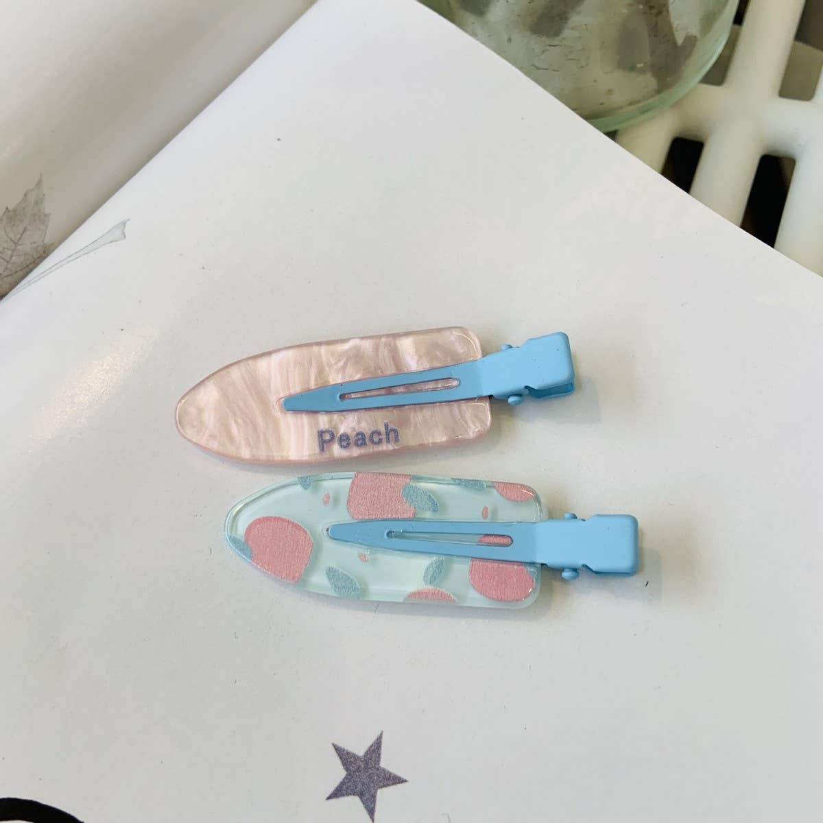 CWAHA4465_CANDY COLOR PLAID HAIRPIN SWEET SEAMLESS CLIP