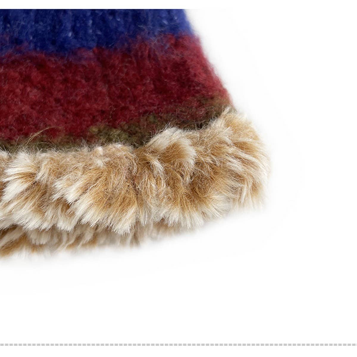 WOMEN'S STRIPED COLORBLOCK KNITTED HAT_CWAH2060