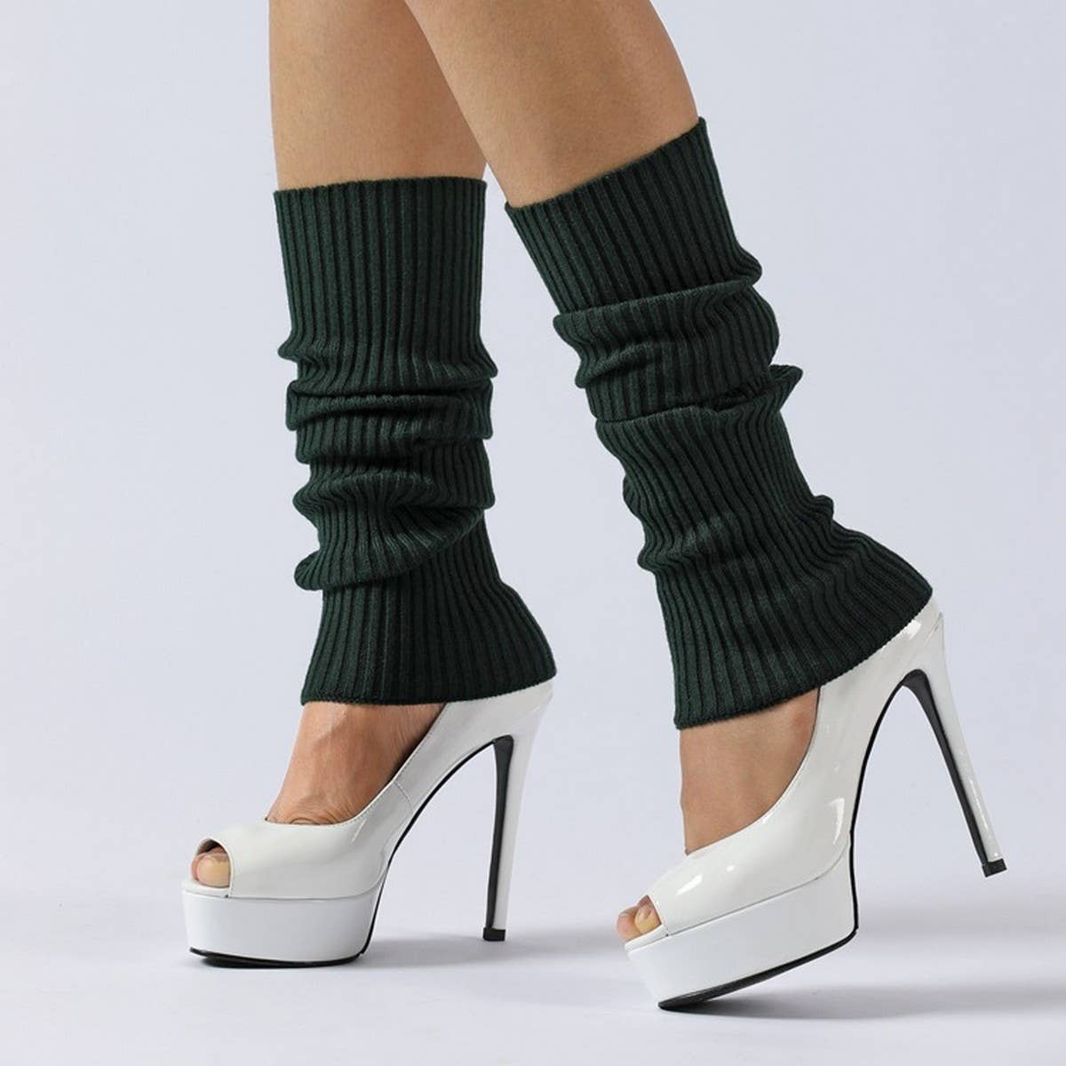 WARM BALLET LEGGINGS HIGH ELASTIC STACKED SOCKS