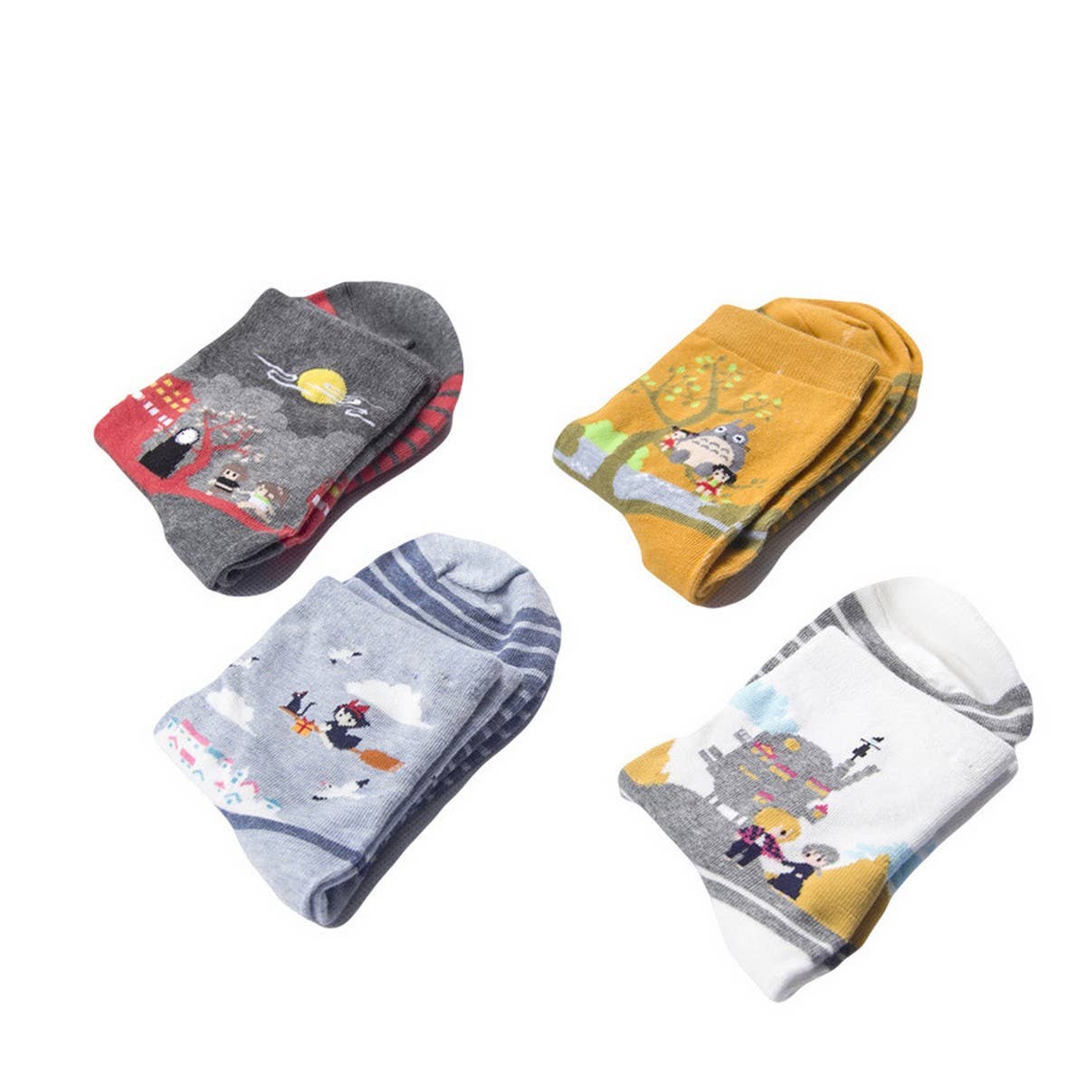 TOTORO SOCKS CREATIVE CARTOON COTTON BOAT SOCKS_CWAH1109