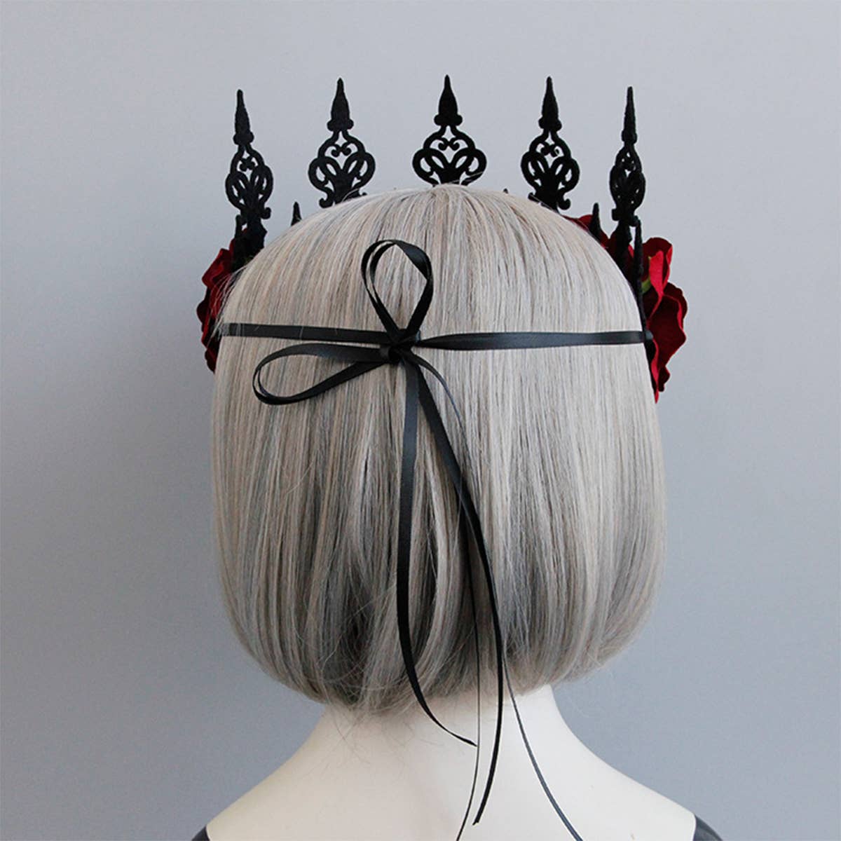 HALLOWEEN FEMALE RED ROSE CROWN