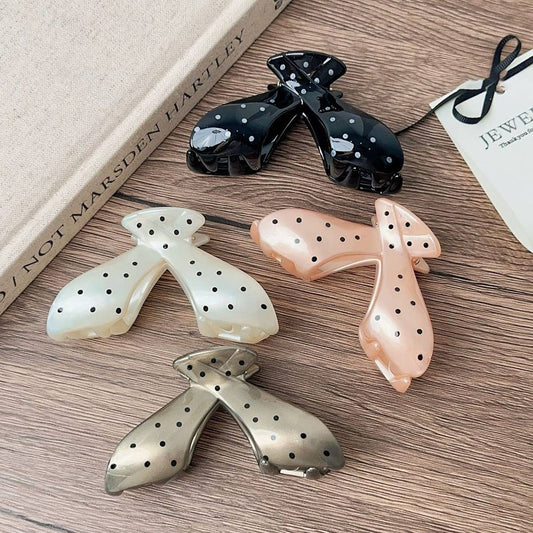FRENCH POLKA DOT NEW HIGH-END HAIR CLIP